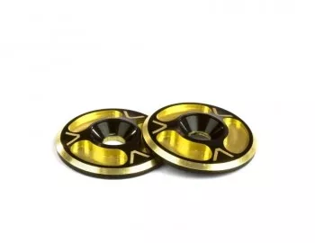 AV10012-DGLDDual Black / Gold HD Triad Wing Buttons (Avid RC)