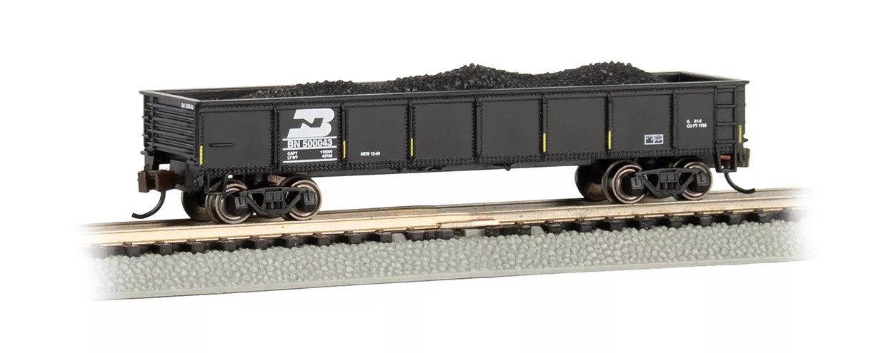 Bachmann 17252 40′ GONDOLA – BURLINGTON NORTHERN #500043 N SCALE NEW