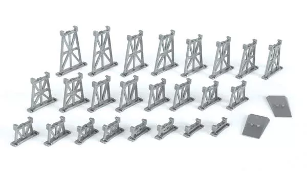 Bachmann 42523 N Graduated Trestle Set/26pc