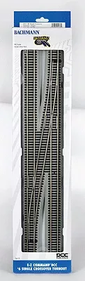 Bachmann 44138 HO Scale E-Z Track Command #6 Right Hand Crossover with DCC