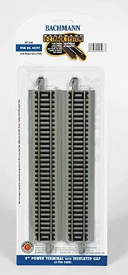 Bachmann 44597 HO Scale E-Z Track 9″ Power Terminal with Insulated Gap