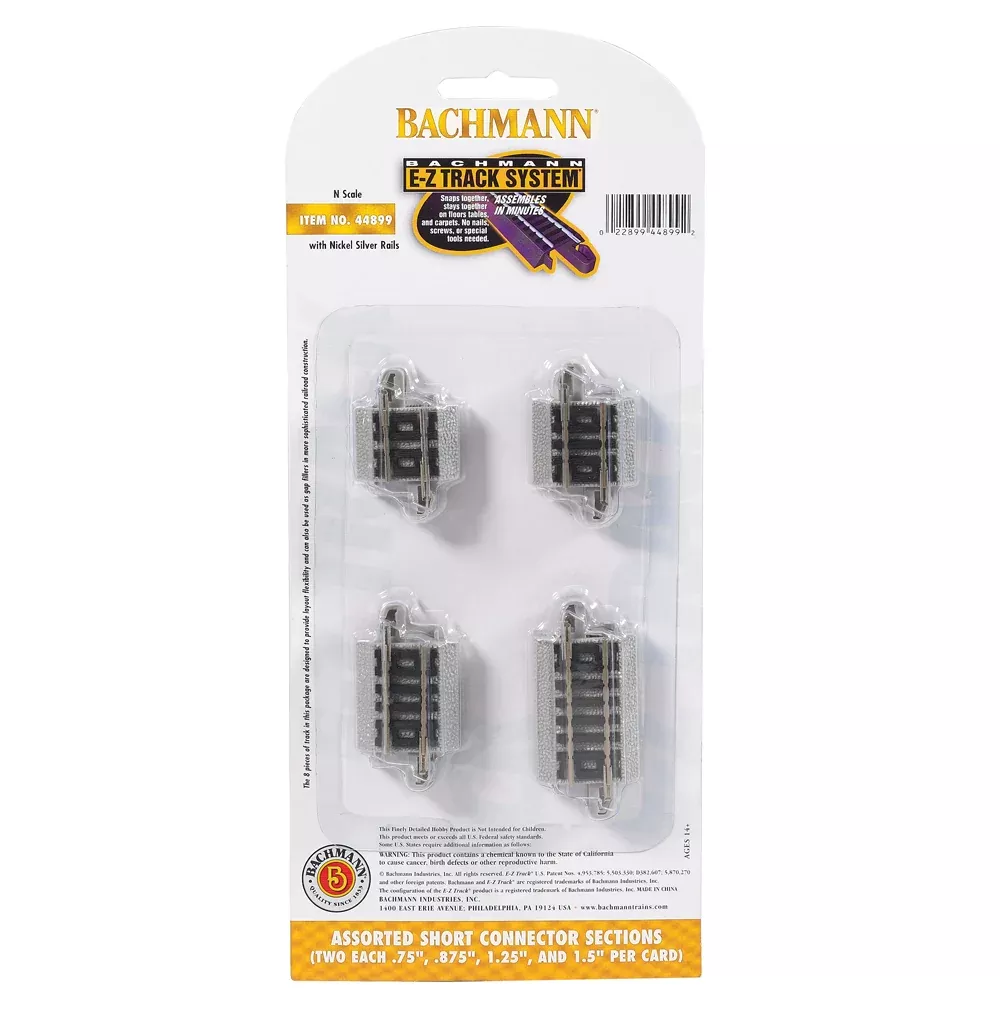 Bachmann 44899 N Scale E-Z Track Track Connector Assortment
