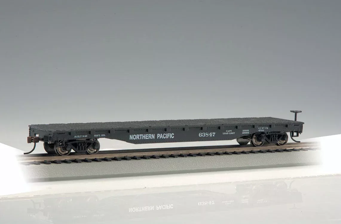 Bachmann HO 17333 52' Flat Car, Northern Pacific #63847