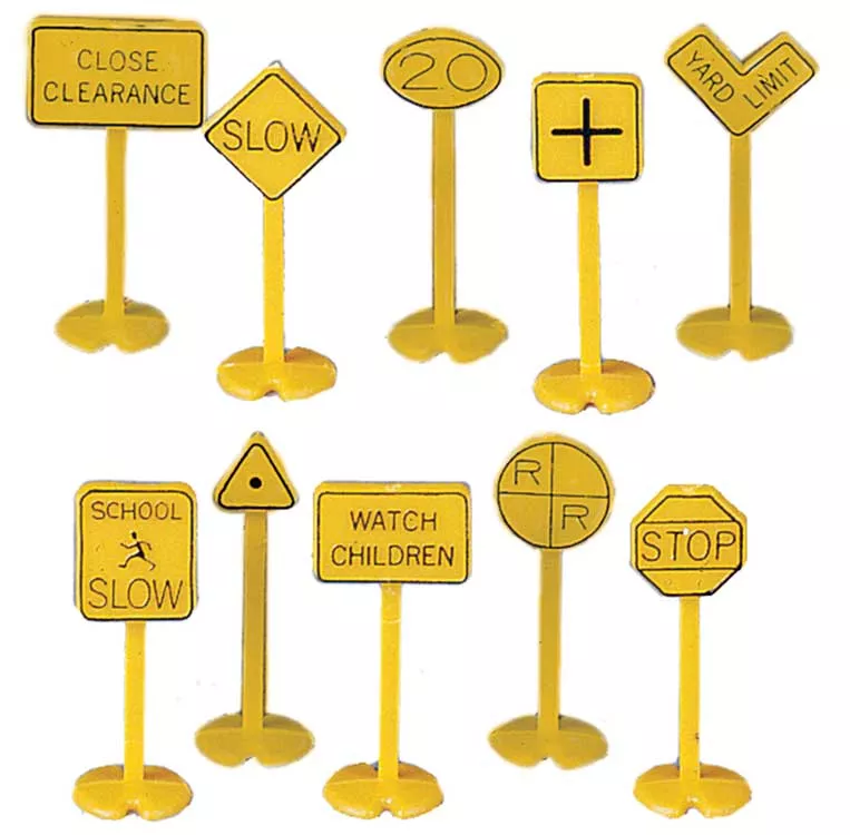 Bachmann HO 42204 Railroad and Street Signs (24)