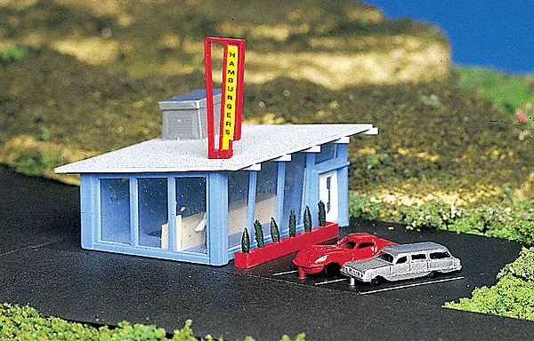 Bachmann N 45709 Drive-In Burger Stand (Built-Up)