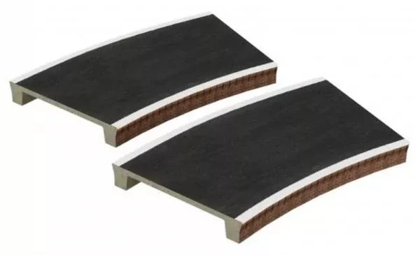 Bachmann Scenecraft Two Curved Platforms Radius 2