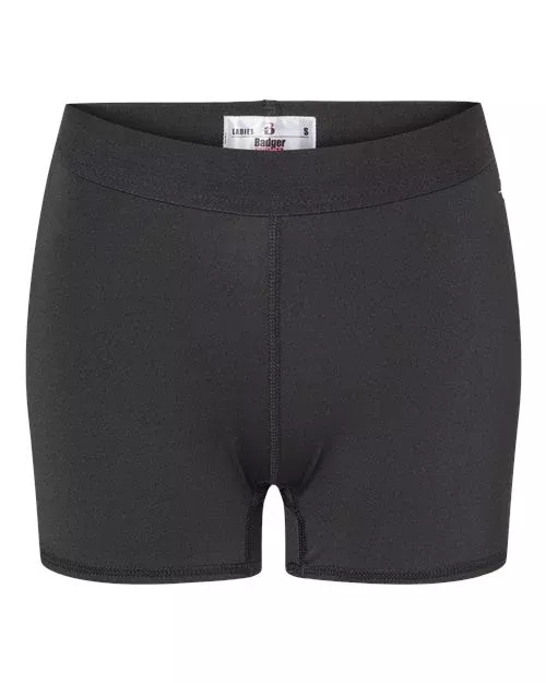 Badger 4629 Women’s 3″ Pro-Compression Shorts