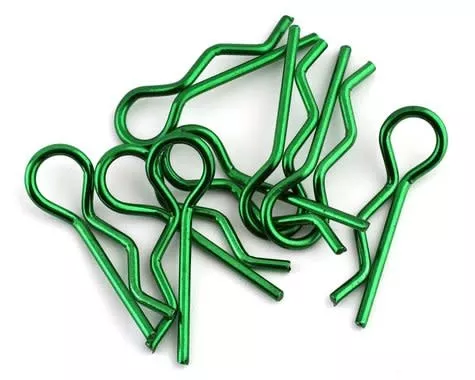 BDYBC-88GRGreen Bittydesign 1/8th Body Clips (8) left and right side specific clips (Bittydesign)