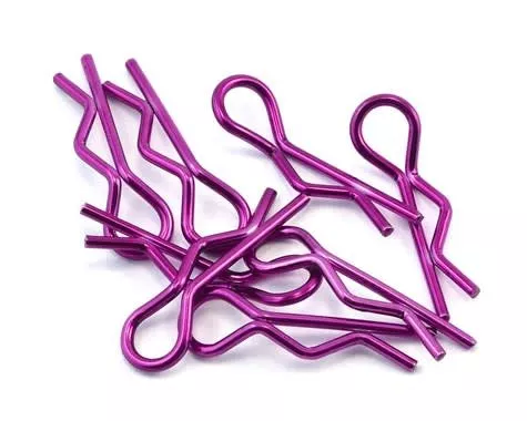 BDYBC-8P PinkBittydesign 1/10th Body Clips (8) left and right side specific clips (Bittydesign)