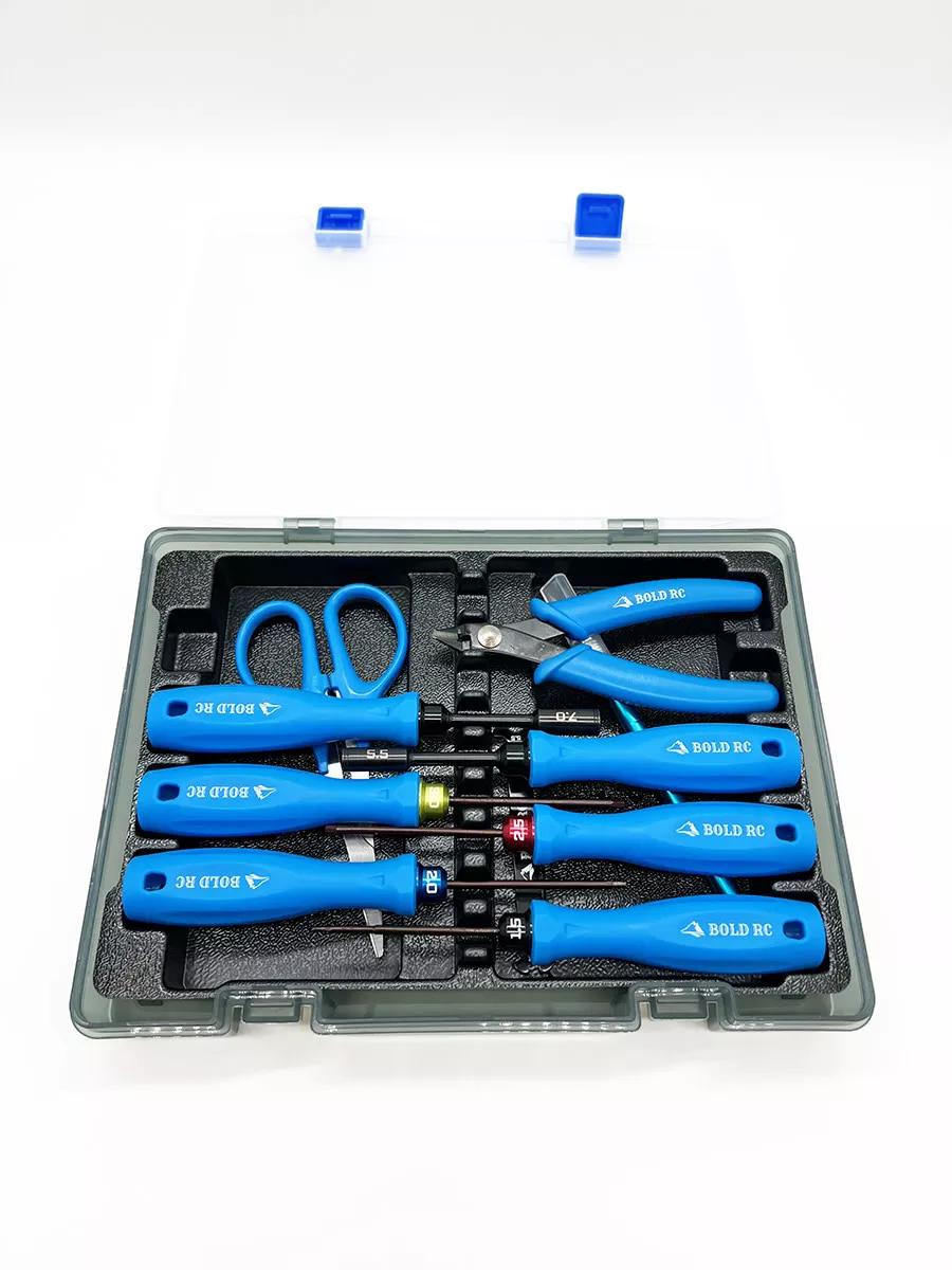 BOL1000010 Piece Trail Pack Tool Set with Storage Box and Tray (Bold RC)
