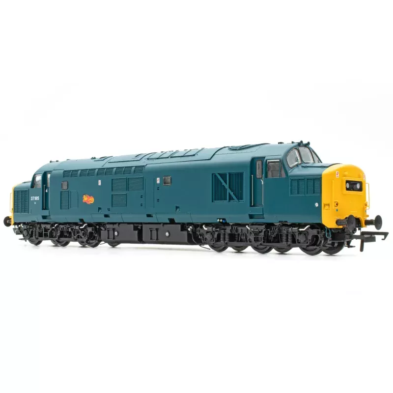 BR Class 37 - BR Blue (Cornish Lizard) - 37185 - DCC Sound