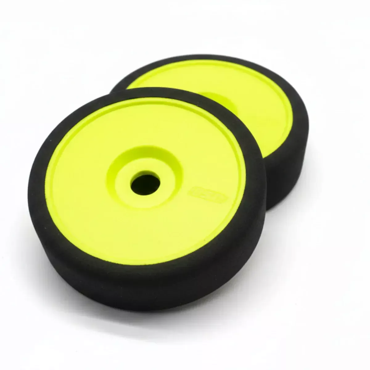 BSRC8230Y 1/8 30 Shore Mounted GT Foam Tire On Yellow Dish Wheels (2) (BSR)