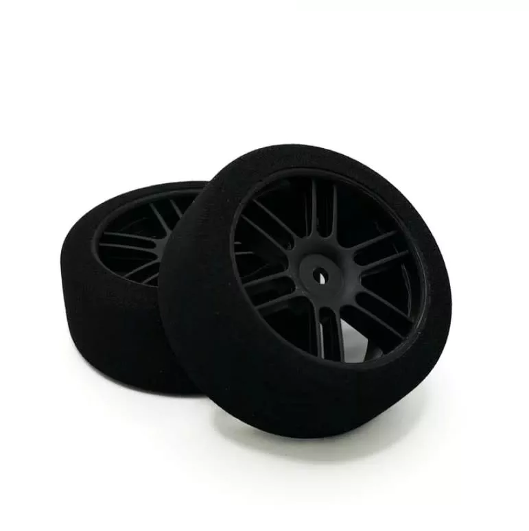 BSRF2642-B26mm Tire 42 Shore Front Nitro Carbon Wheels (2) (BSR)