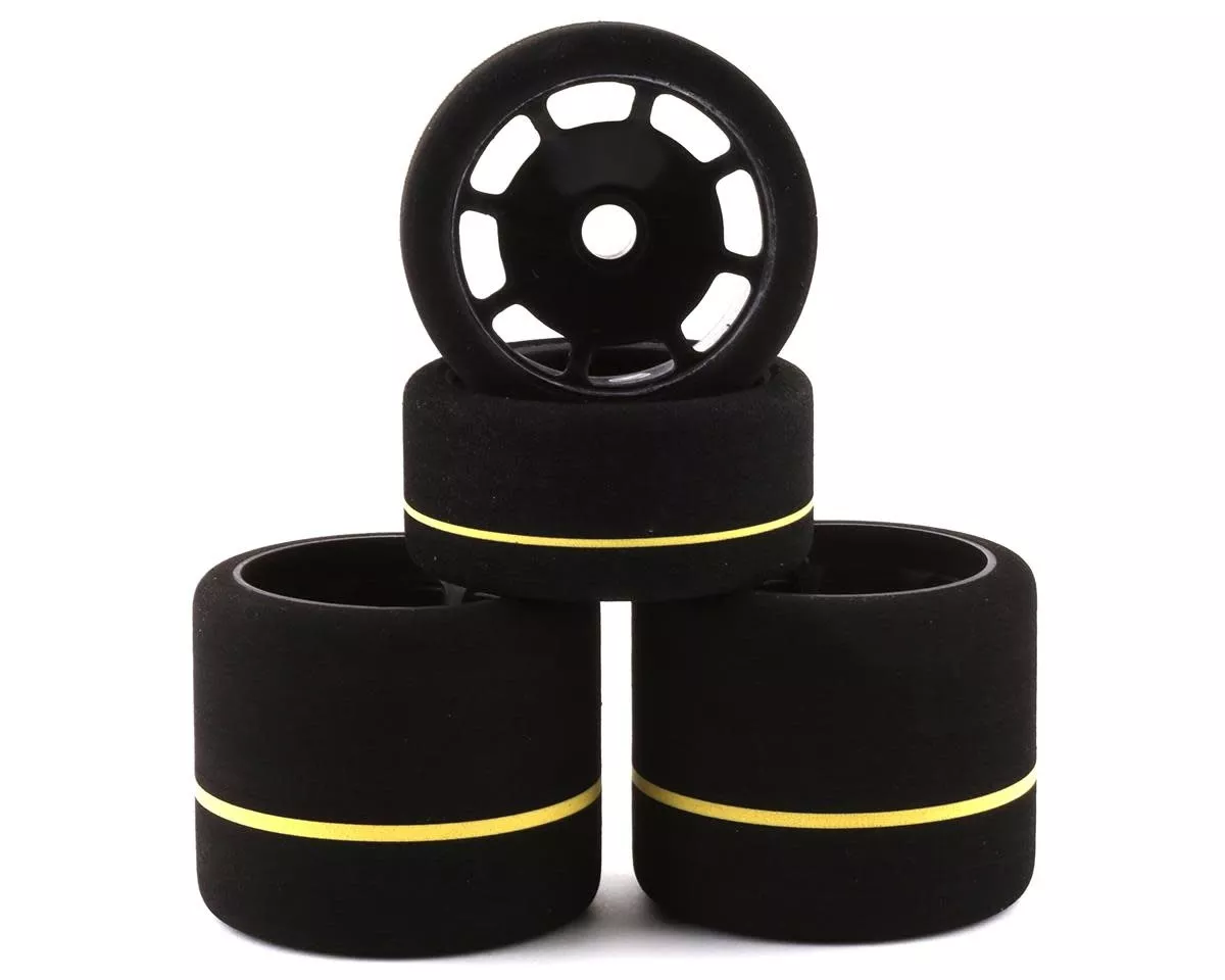 BSRF4003-SPECBSR Racing White 1/10 Spec Foam Combo Tires (4) (BSR)