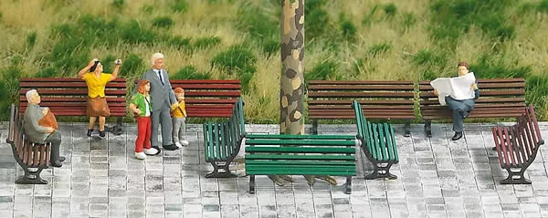 Busch 1149 HO Scale Park Benches pkg(12)