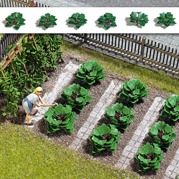 Busch 1268 HO Scale Rhubarb Plants - Kit -- pkg(10)