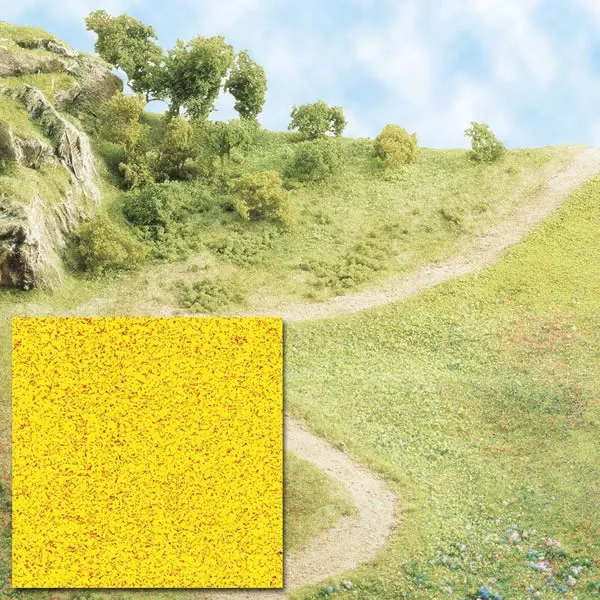 Busch 7054 A Scale Grass Scatter Material Ground Cover -- Yellow