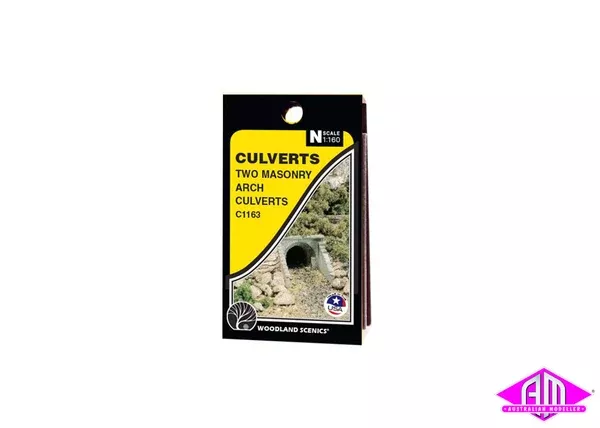 C1163 – Masonry Arch Culverts 2pc (N Scale)