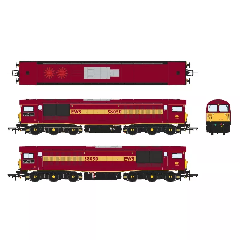 Class 58 - EWS Red/Gold - 58050