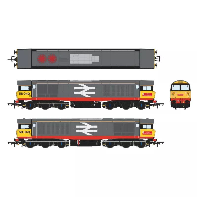 Class 58 - Railfreight - 58040 - DCC Sound Fitted