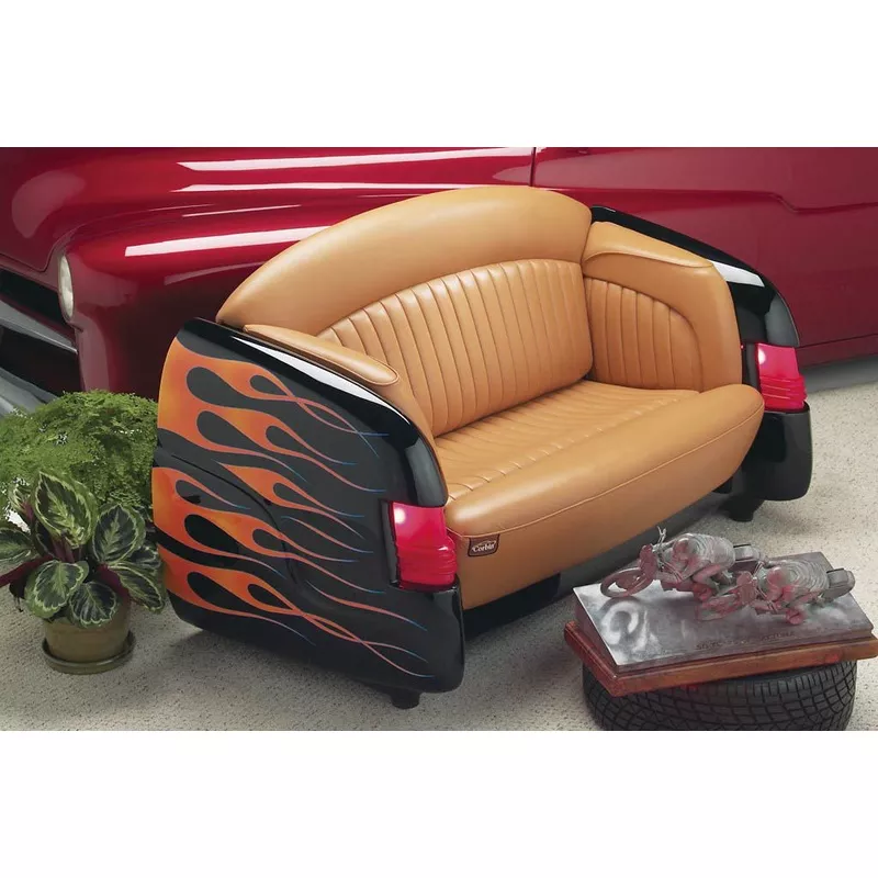 Corbin 1951 Mercury Styled Couch – Retro Hot Rod Furniture