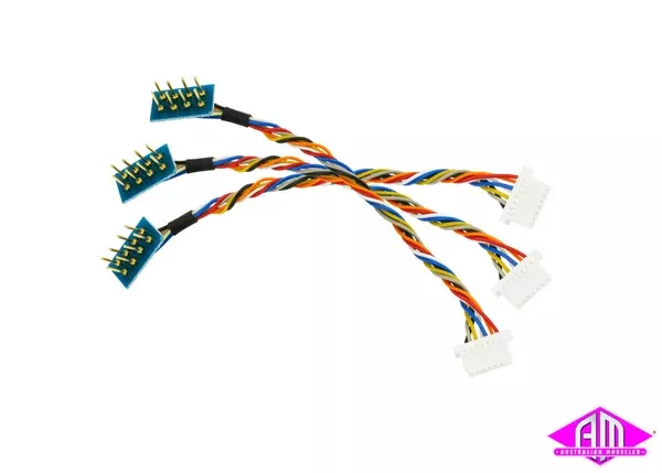 DCC Concepts DCC-8P7JST – Decoder Harness 8 Pin to 7 Pin Mini JST (3 Pack)