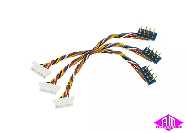 DCC Concepts DCC-8P9JST – Decoder Harness 8 Pin to 9 Pin JST (3 Pack)