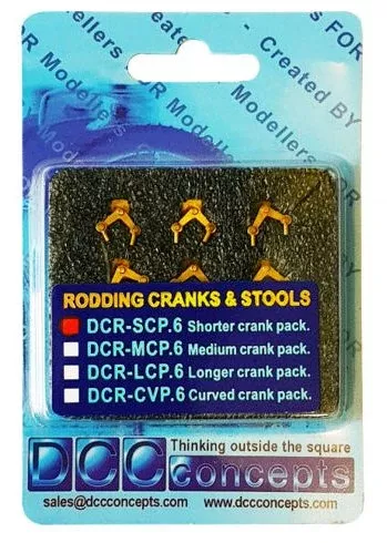 DCC Concepts Point Rodding Short Cranks (6) Pins (100)