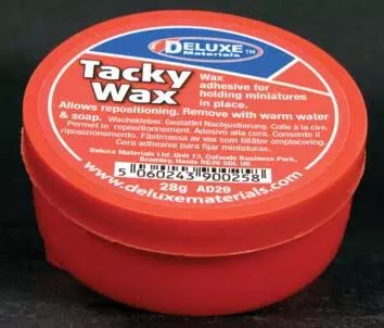 Deluxe Materials Ltd AD29 Tacky Wax Figure Adhesive — 1oz 28g