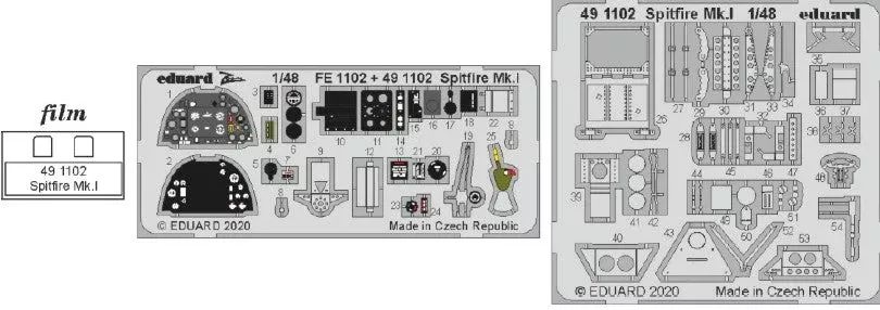 Eduard 491102 1/48 Aircraft- Spitfire Mk I for ARX (Painted)