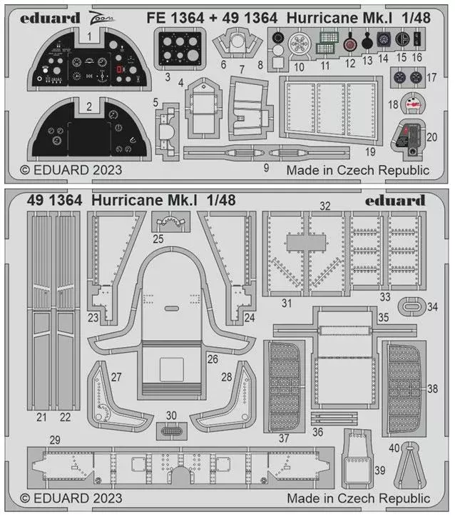 Eduard 491364 1/48 Aircraft- Hurricane Mk I for HBO (Painted)