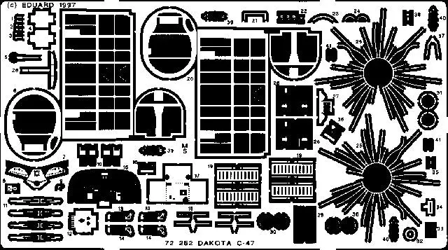 Eduard 72252 1/72 Aircraft- C47 for ITA