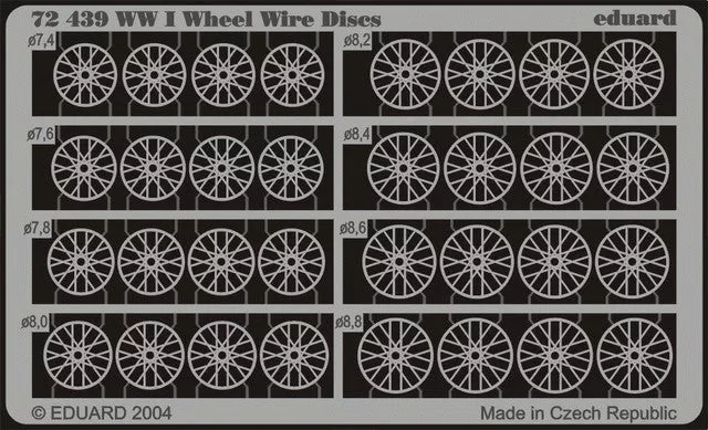 Eduard 72439 1/72 Aircraft- WWI Wheel Wire Discs