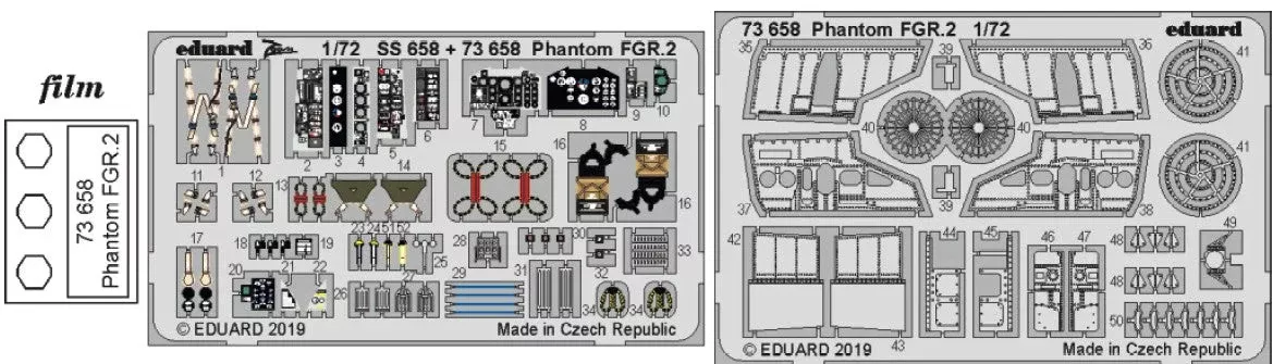 Eduard 73658 1/72 Aircraft- Phantom FGR2 for ARX (Painted)(D)