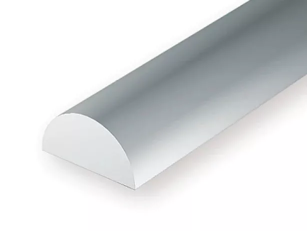 Evergreen Scale Models 244 Half Round Styrene Rod 1/8"