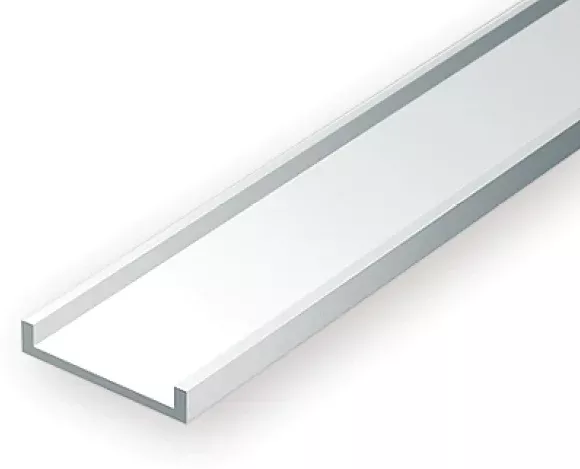 Evergreen Scale Models 267 U Channel Styrene 1/4″
