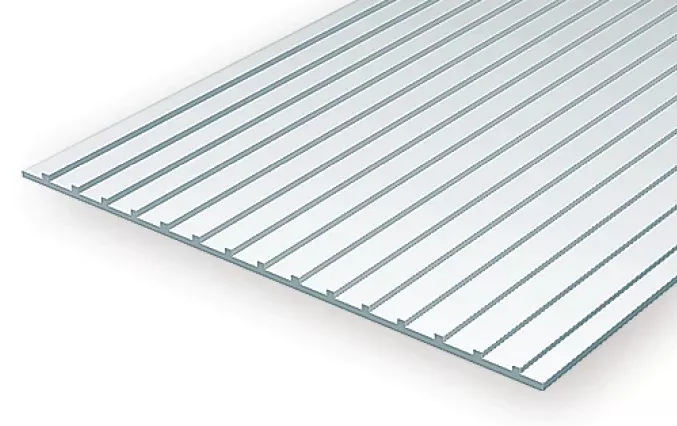 Evergreen Scale Models 4521 Styrene Seam Roof 3 /16