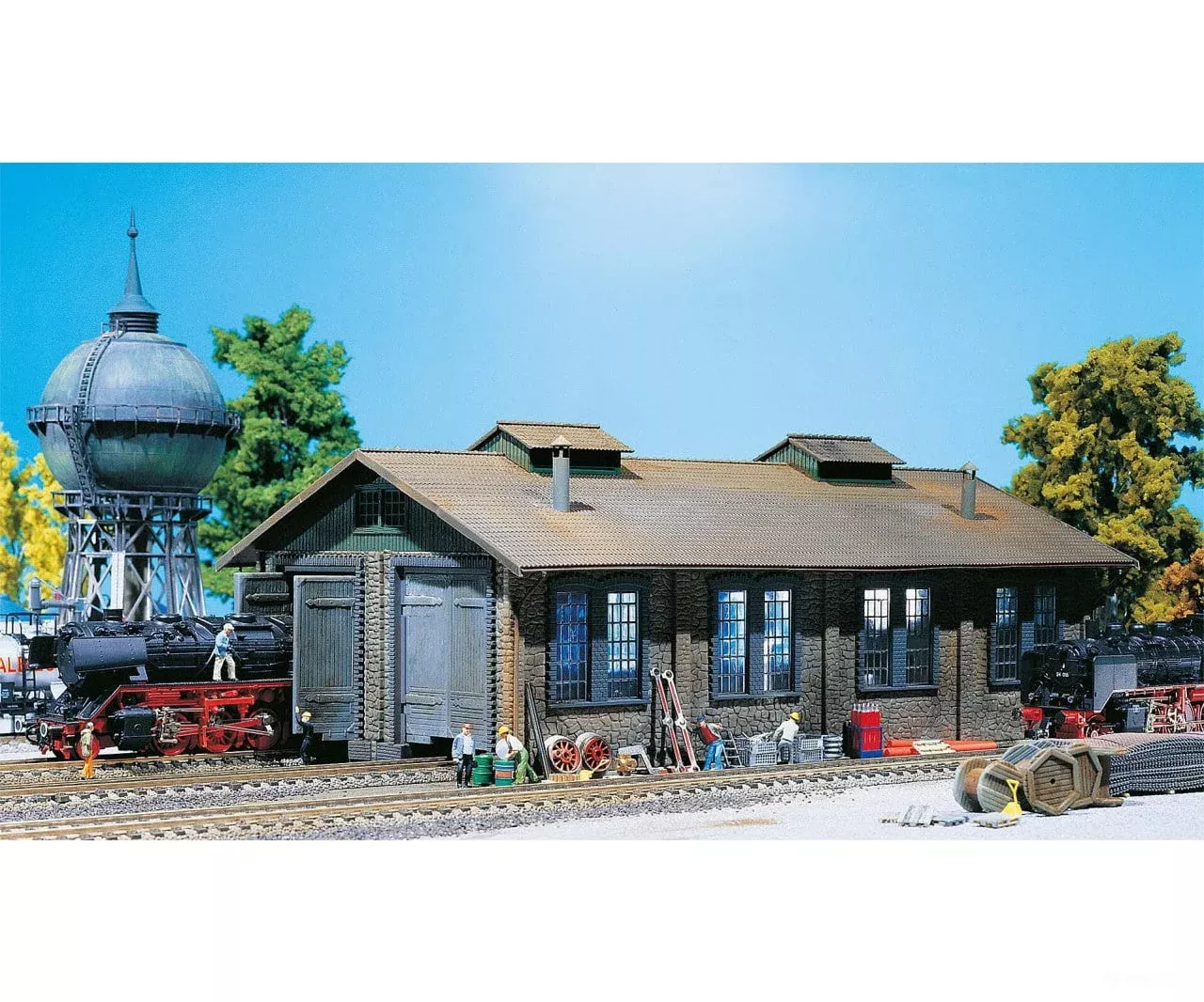 Faller 120165 HO Locomotive shed, 2 stalls