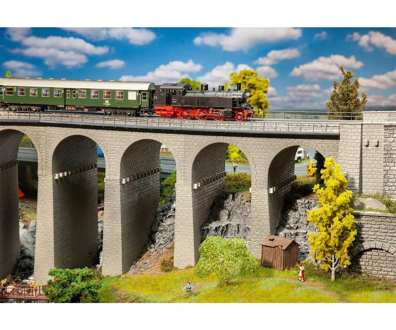 Faller 120465 HO Viaduct set, two-track