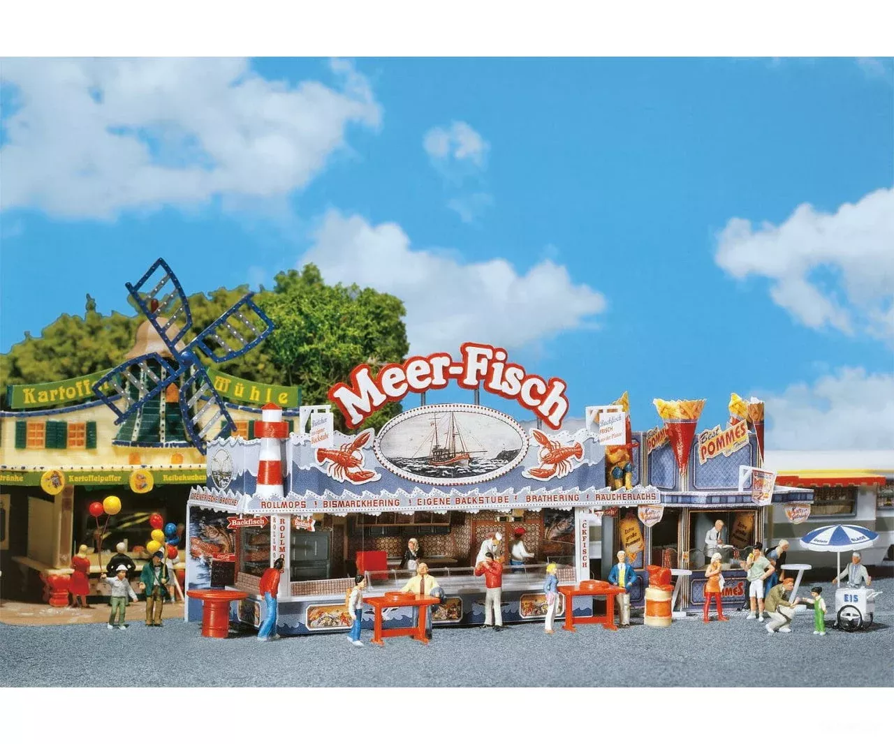 Faller 140445 HO Sea Fish Fairground booth