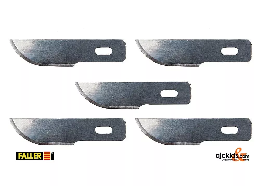 Faller 170542 – 5 Spare blades, scalpel, curved