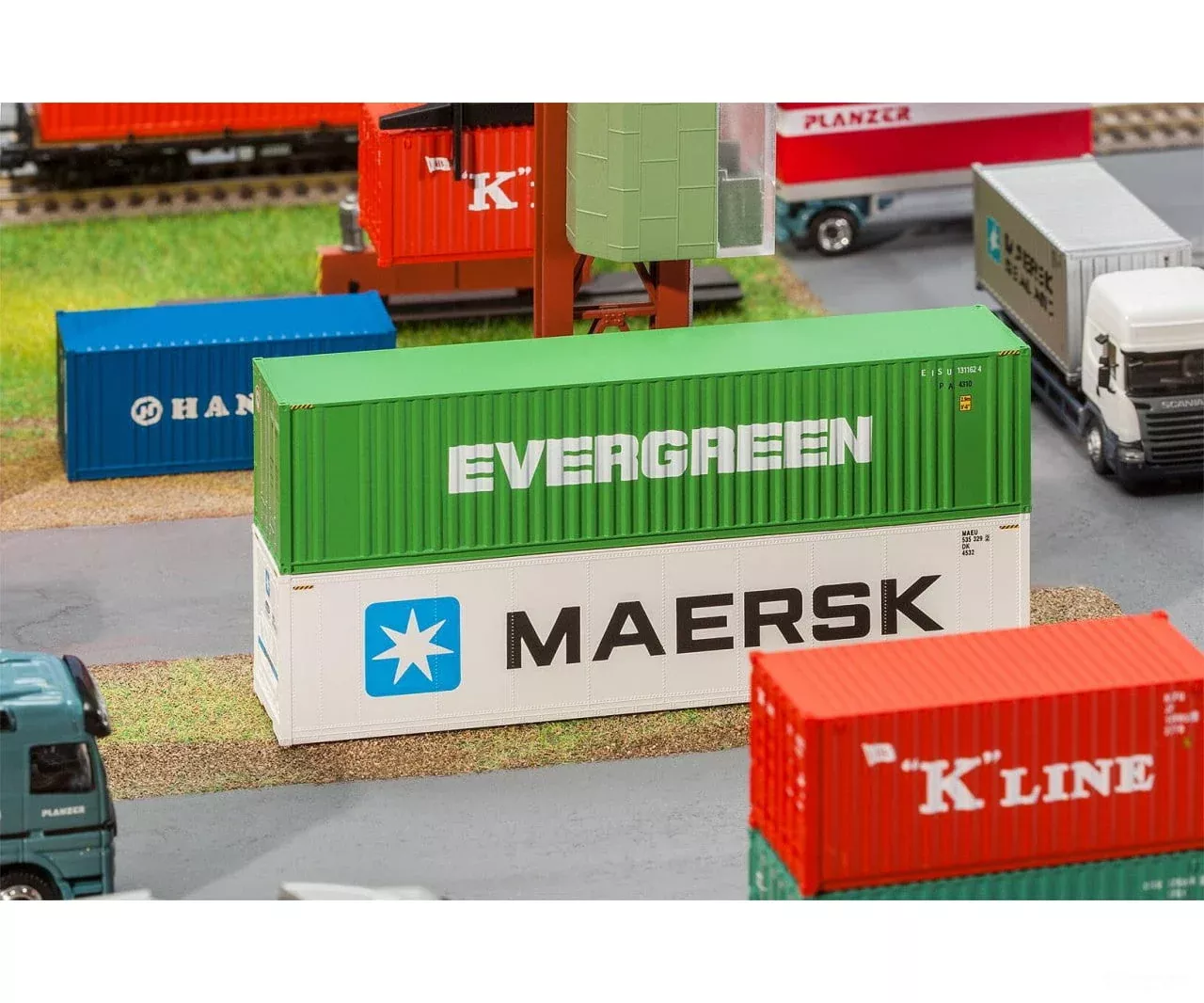 Faller 180846 HO 40′ Hi-Cube Container EVERGREEN