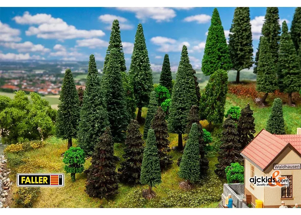 Faller 181530 - 30 Mixed forest trees, assorted