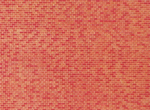 Faller 222568 N Scale Stone Sheets — Red Brick
