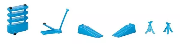 Faller – 272-180982 – Mechanic – Ramps & Jacks (HO Scale)