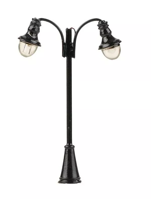 Faller 272226 N Scale LED Arc Double Luminaries — Adjustable up to 2-3/8″ (1)