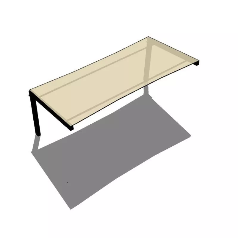 Full Cantilever with Single Slope Roof Shade Structure