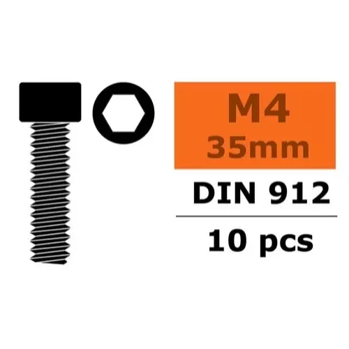 G-Force 0100-031 Socket Head Screw M4x35 Steel (10 pcs)