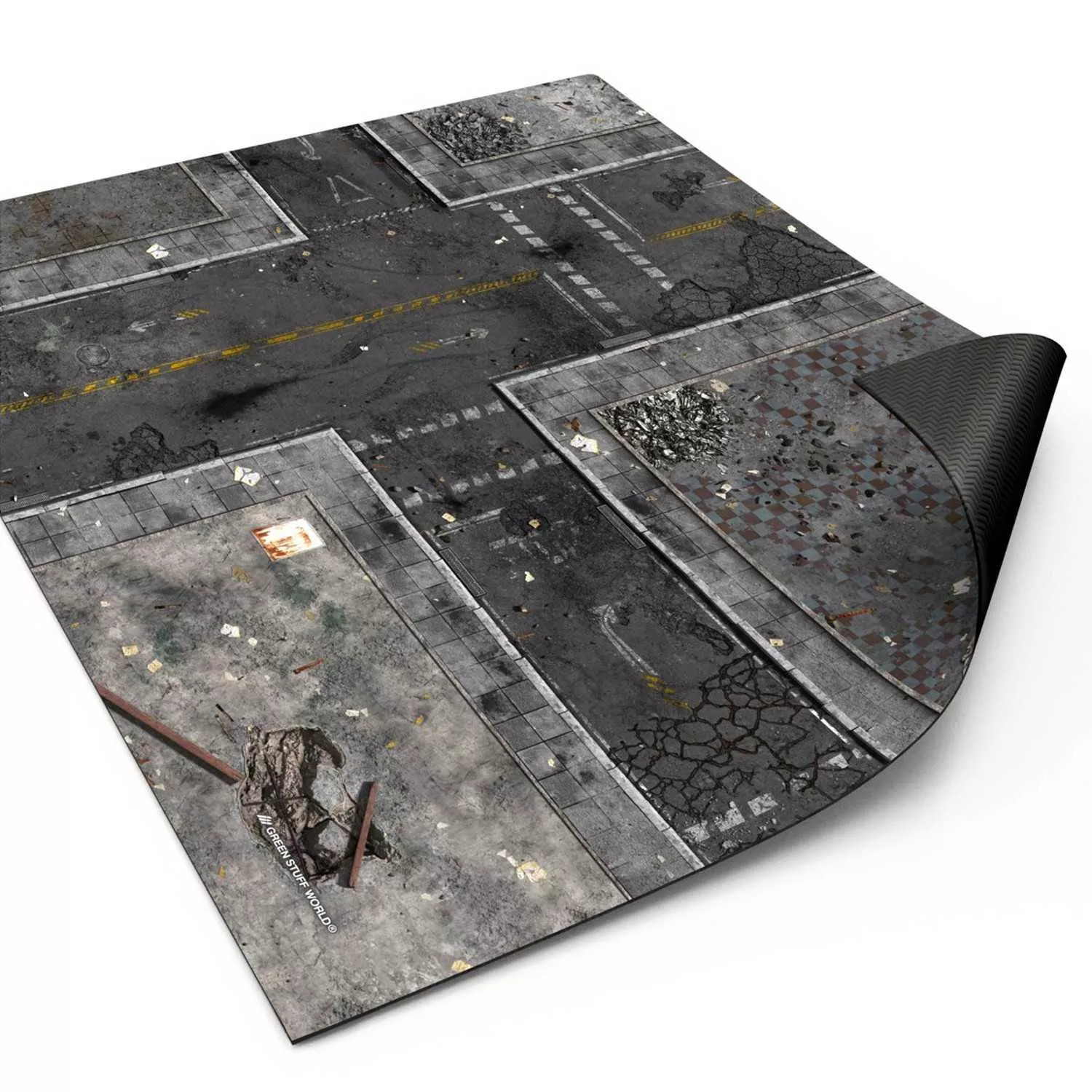 Green Stuff World Wargame Mat – Ground Zero District – 76x56cm for Kill Team