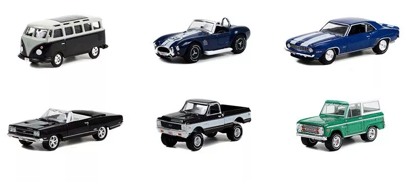 Greenlight 37250-CASE 1/64 Scale Barrett-Jackson 'Scottsdale Edition' Series 9 6-Piece Set
